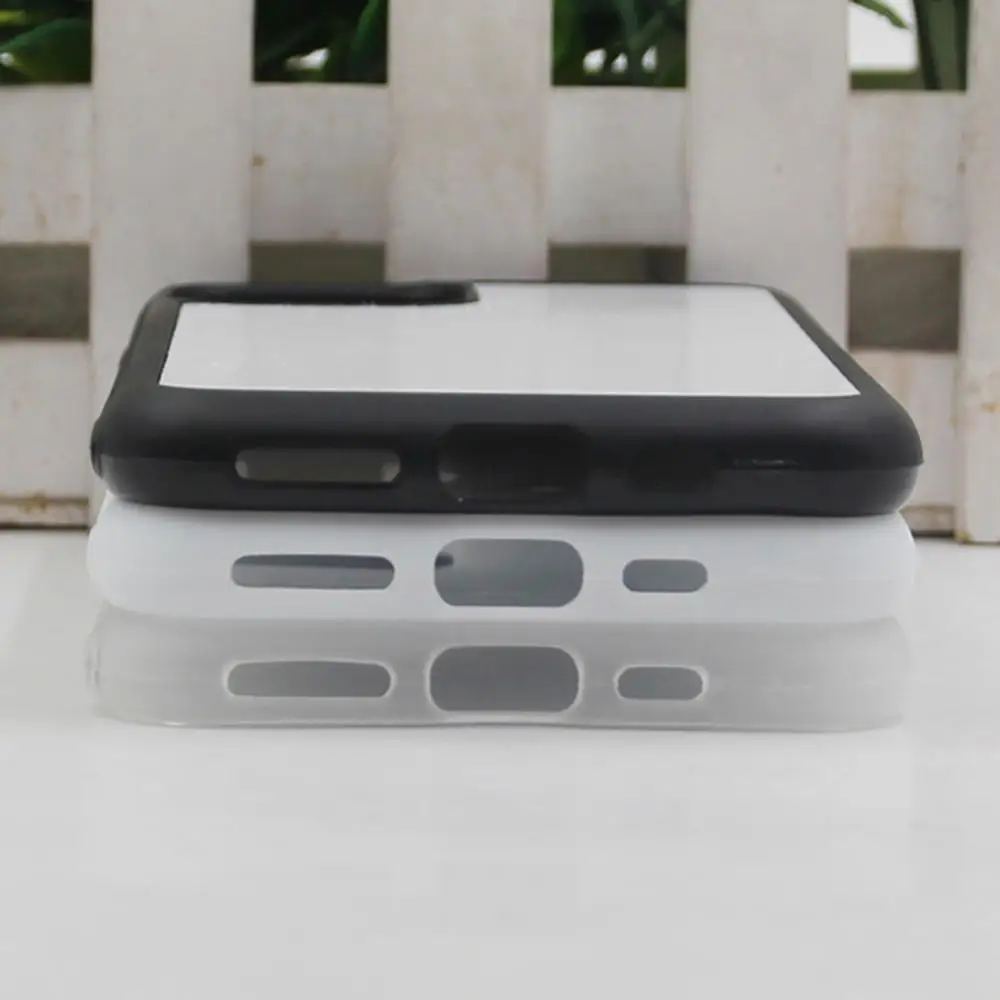 2d Резиновый ТПУ сублимационный чехол для iphone 11 /PRO Max с металлической вставкой