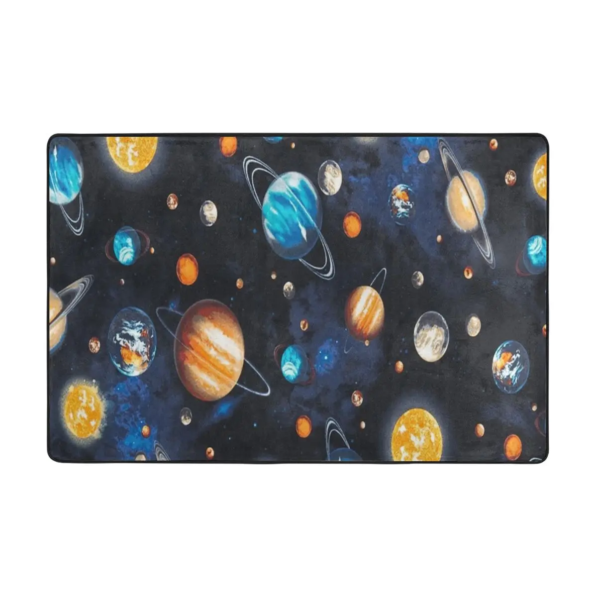 

Planets Doormat Carpet Mat Rug Polyester Anti-slip Floor Decor Bath Bathroom Kitchen Living Room 60x90