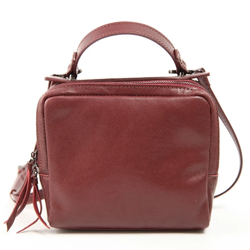 Маленькая женская сумка из натуральной воловьей кожи дизайнерский винтажный