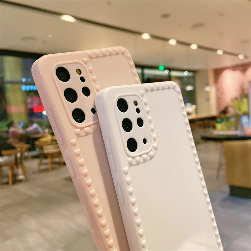 Модный защитный чехол для телефона с сердечками Samsung S20 Plus Note 20 Ultra 10 Lite A32 12 52 72 51 50