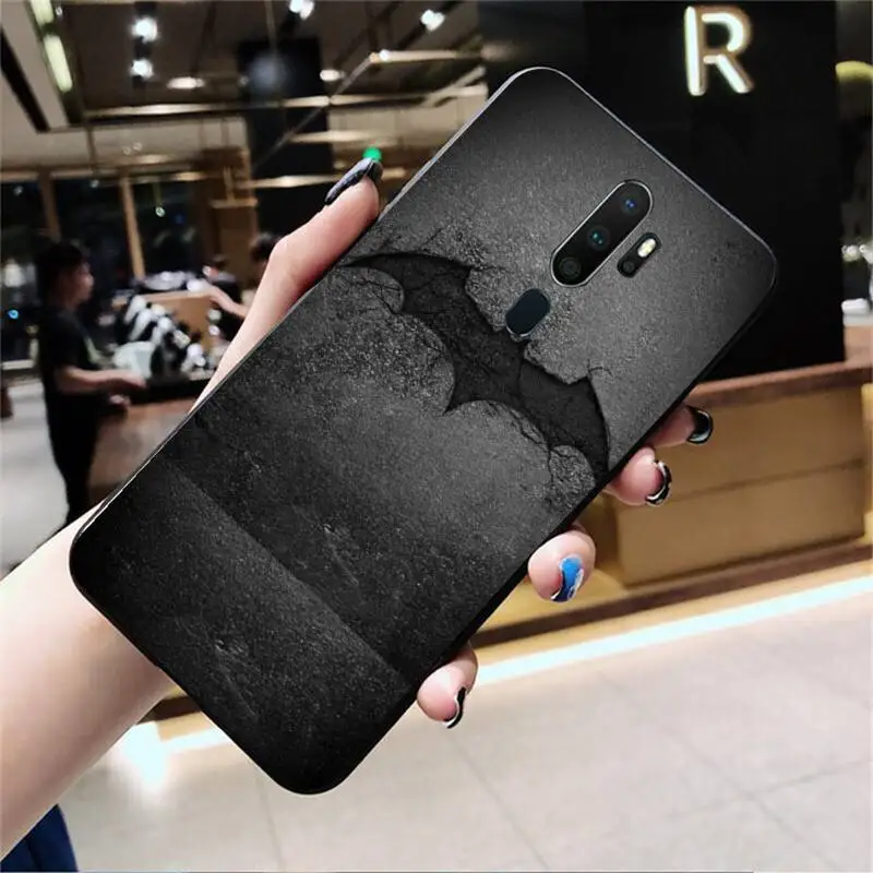 

LJHYDFCNB Bat Pattern Phone Case For Oppo Reno2 Z 2Z Realme5 6 Pro R9 11 Plus 15 17 Pro