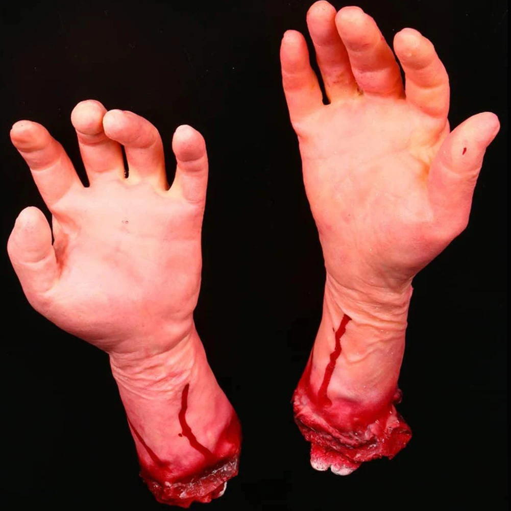 

Halloween Broken Arm Scary Body Parts for Halloween Party Realistic Latex Gory 35cm Hand Trickery Toy