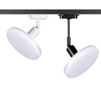 ufo led track light ceiling track rail lamp lighting adjustable hang rod track rail lights fixture spotlight cold white 220v