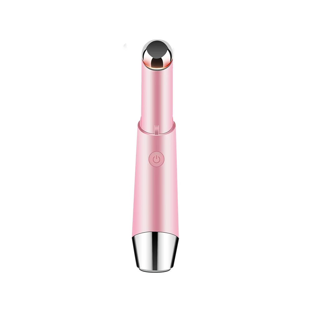 

Wireless electric Iontophoresis eye massage pen Eye Remove Wrinkles Dark Circle beauty Massager Anti-Aging heated massage device