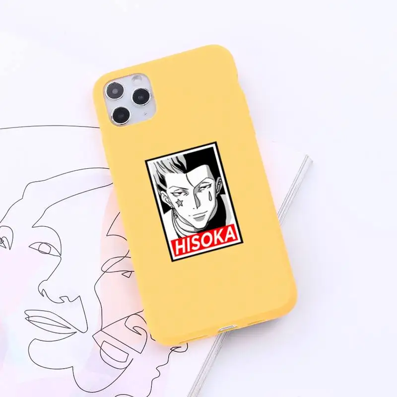 

Hunter X Hunter Killua Zoldyck Phone Case Candy Color for iPhone 6 7 8 11 12 s mini pro X XS XR MAX Plus