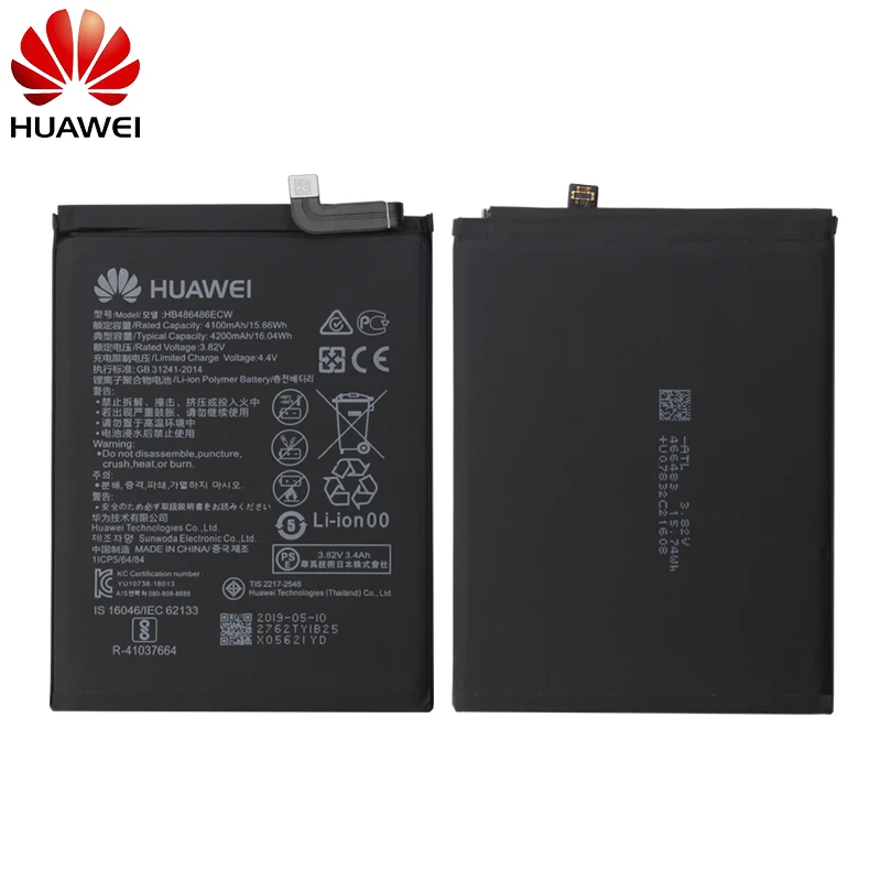 Hua Wei сменный аккумулятор для телефона HB486486ECW 4100/4200 мАч для huawei P30 Pro mate 20 Pro настоящий аккумулятор для телефона+ Инструменты