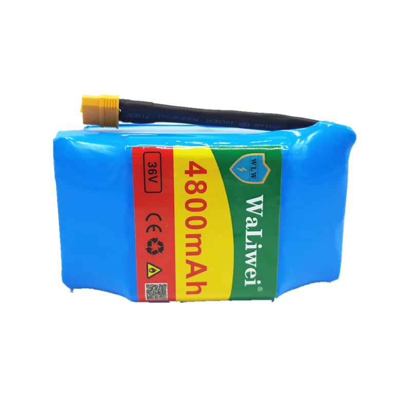 36V4.8Ah перезаряжаемый литий-ионный аккумулятор 4800mAh для электрического