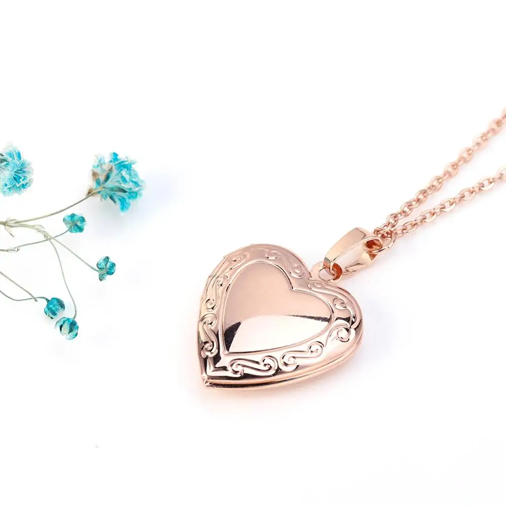 Светильник лый кулон в форме сердца для женщин и мужчин открытая фоторамка