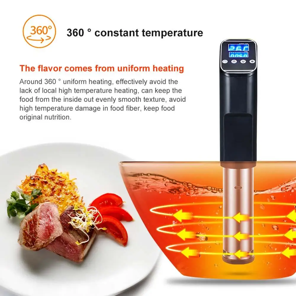 IPX7 Водонепроницаемая вакуумная Мультиварка Sous Vide циркулятор погружения с ЖК