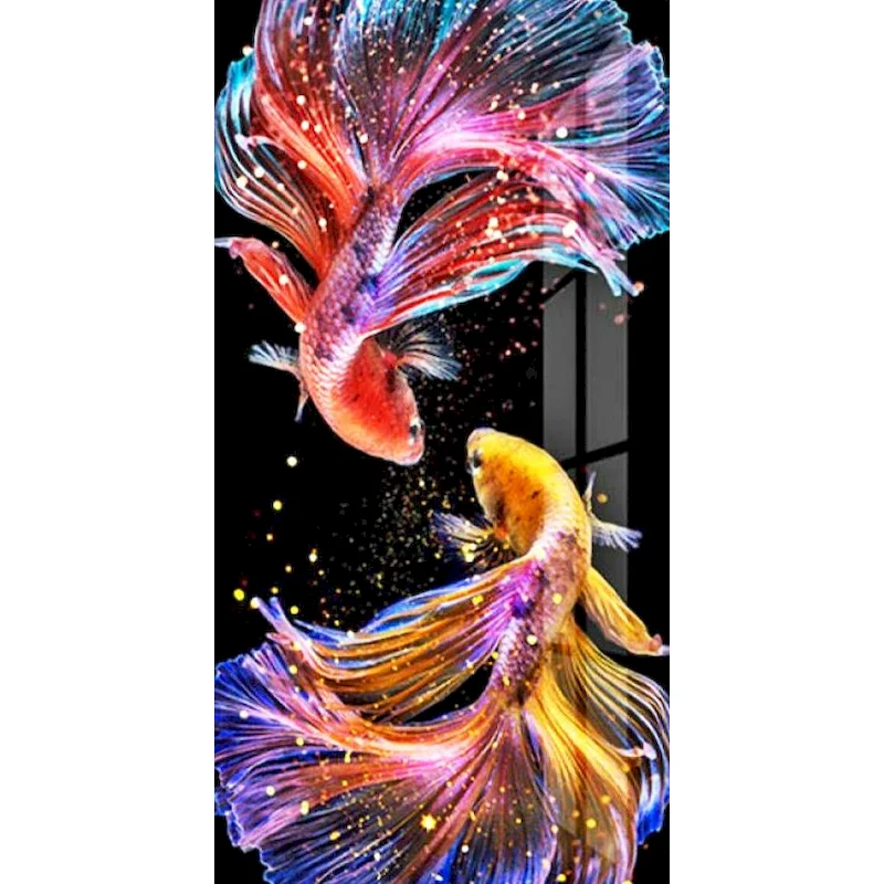 

Gatyztory Diamond Embroidery Animals Full Square Diamond Painting Rhinestones Picture Goldfish Mosaic Cross Stitch Kits New Arri