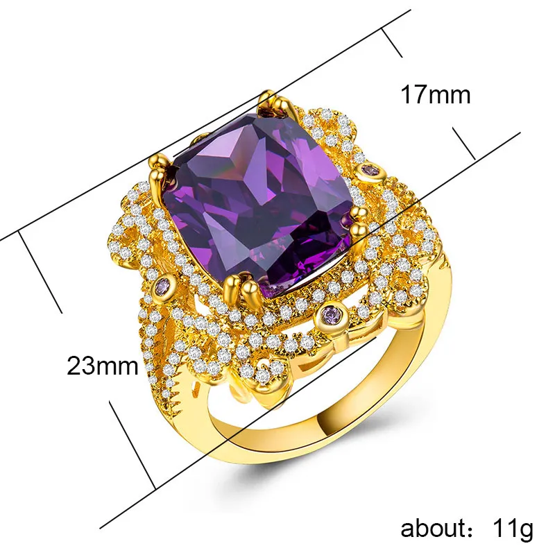 

Fashion Wedding Ring Marriage Proposal Beautiful Fashion Zircon Lady Ring Popular Turkish Jewelry Ring Dazzling Woman