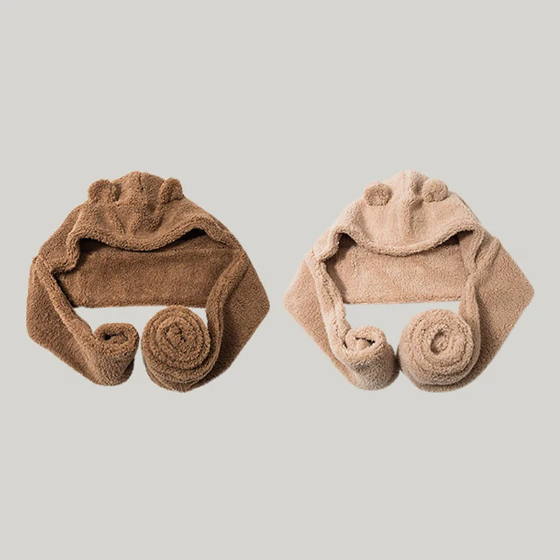 Высококачественная женская зимняя теплая шапка шарф пуловер Кепка милая