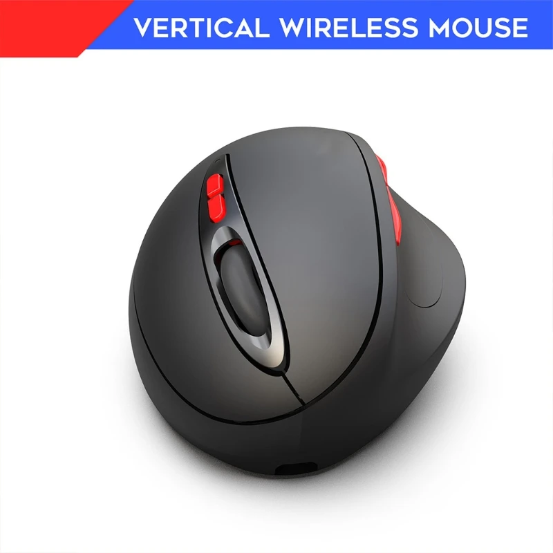 Модная Портативная Беспроводная вертикальная мышь 83XC с 7 кнопками RGB оптическая