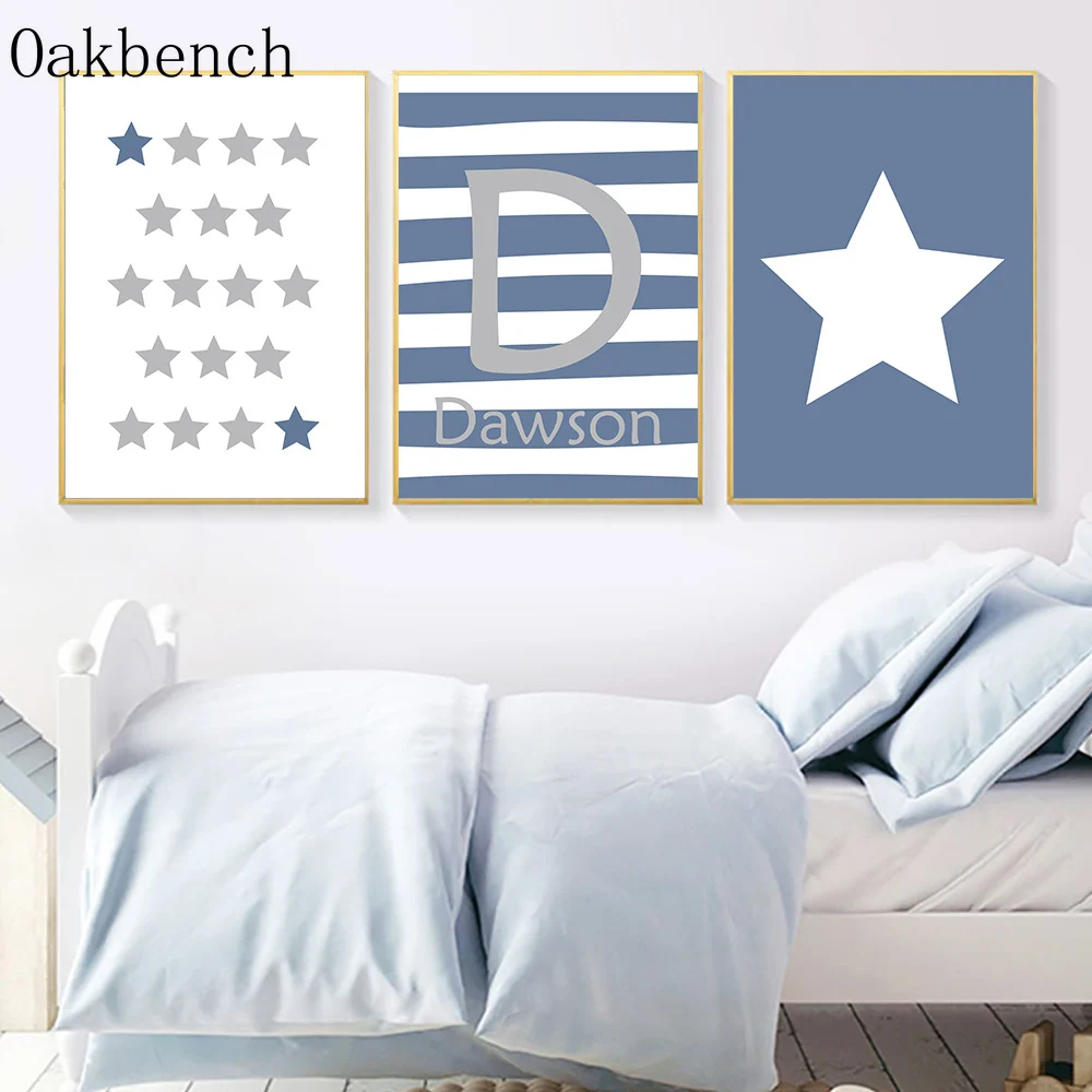Персонализированные именные постеры на заказ Звездные настенные художественные