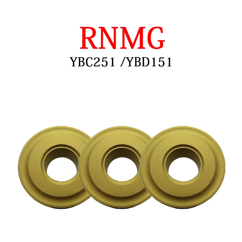 

RNMG CNC Milling Inserts RNMG12 120400 RNMG120400 YBC251 YBD151 Processing Steel Or Cast Iron Machine Lathe Cutting Tool Shank