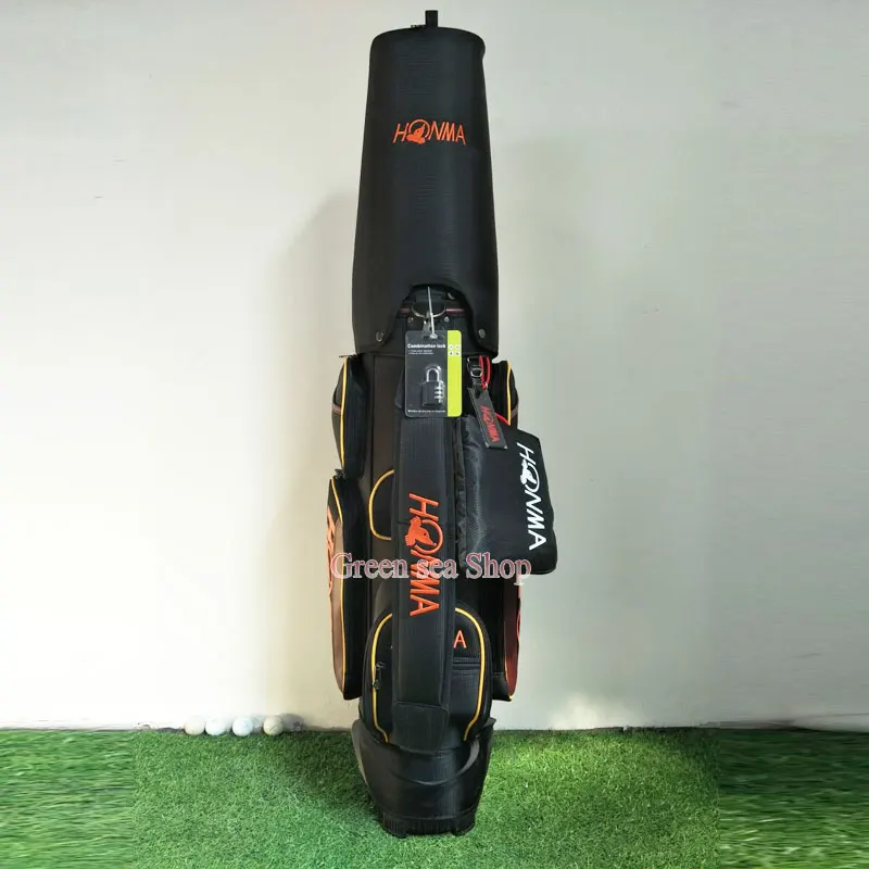 Новая сумка HONMA Golf staff высокого качества PU Сумка для клюшек для гольфа 3 цвета на выбор 9,5 дюйма с чехлом сумка для гольфа