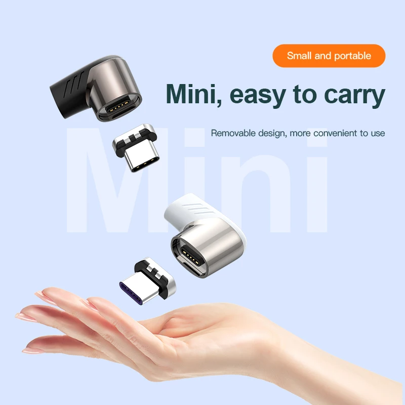

Magnetic Adapter Type-C Micro 100W USB Type C Male To USB C Female Magnet Converters Connector For Mackbook Huawei USB-C