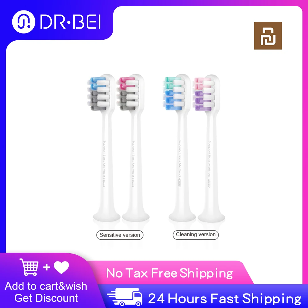 

Replacement Toothbrush Heads for DR.BEI Oral Care Teeth Cleaning Ultrosonic Electric BET-C01 Toothbrush Xiaomi Youpin