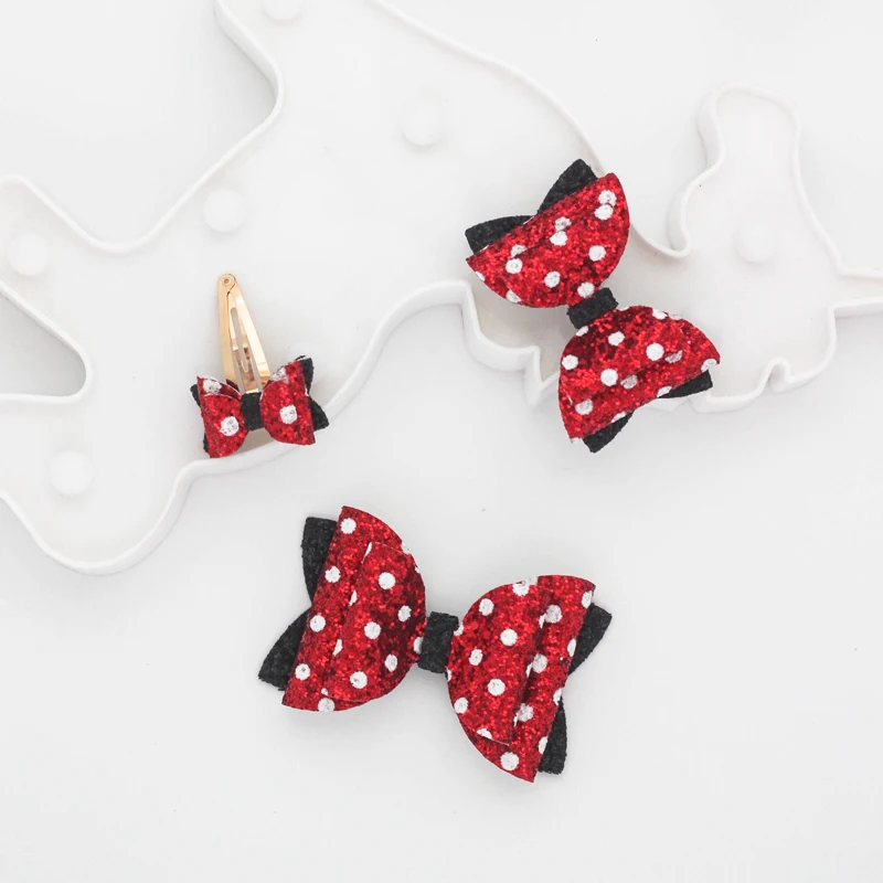 Комплект ювелирных изделий ручной работы Микки и Минни Маус милые блестящие