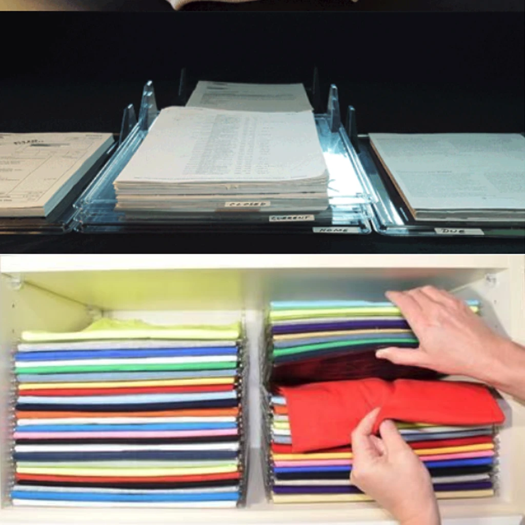 Складная доска для одежды в шкафу 10 шт./компл. многофункциональная папка экономия