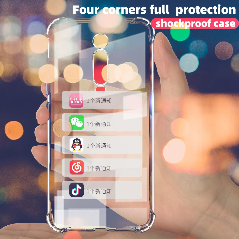 Защитный чехол 9H из ТПУ для Xiaomi Redmi K20 Note 5 7 8 Pro бампер с подушкой безопасности