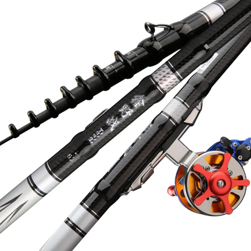 Hot selling ultra-light and super-hard 28-adjustable telescopic carbon fiber 4.2m 5.2m 5.8m 6.5m before positioning the rod