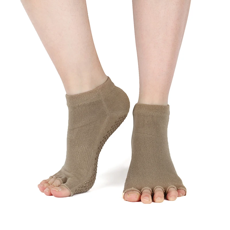 Носки для занятий йогой нескользящие носки с ремешками и рукоятками без пятки