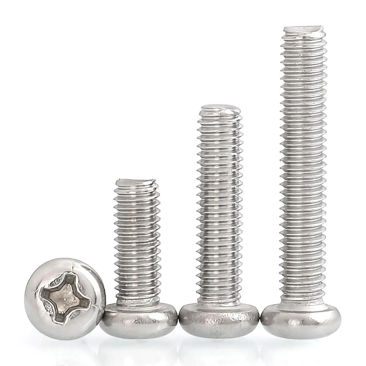 

M2 M2.5 M3 M4 DIN7985 GB818 304 Stainless Steel Cross Recessed Pan Head Screws Phillips Screws