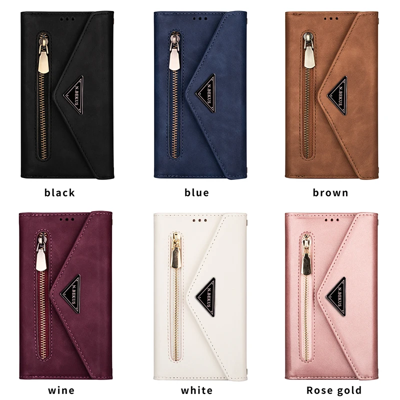 

Envelope Flip Leather Wallet Phone Case For Samsung S21 Ultra Note 20 10 + 9 8 A71 A51 A70 S20 S10 S9 S8 Plus S10 Lite S7 Edge