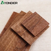 1PCS Wooden Kitchen Trays Square Dinner Plates Dried Fruit Snack Plate Rolling Tray Trinket Dish Kitchen Cabinet Storage