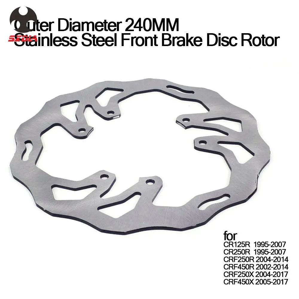 Мотоцикл мотокросса передний волнистый тормозной диск ротора для HONDA CR125R CR250R CRF250R