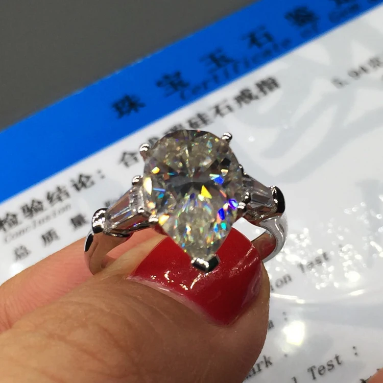 Женское Обручальное кольцо из стерлингового серебра 925 пробы роскошные