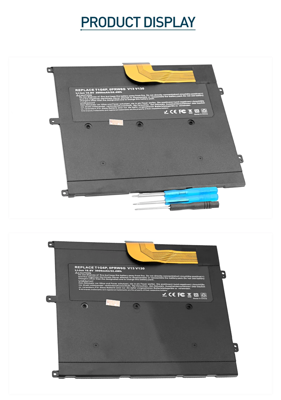 Golooloo 10,8 v 3000 мАч аккумулятор для ноутбука DELL Vostro V13 V13Z V130 V1300 0NTG4J 0PRW6G 0449TX PRW6G T1G6P