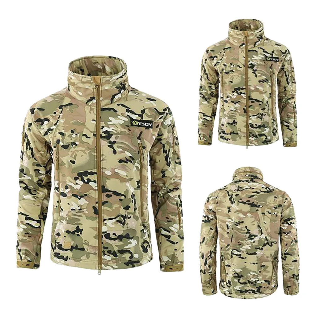 2019 армейская камуфляжная Мужская куртка военная тактическая зимние