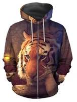 3d all over print tiger hoodie for men harajuku fashion springautumn sport hooded sweatshirt casual jacket unisex pullover