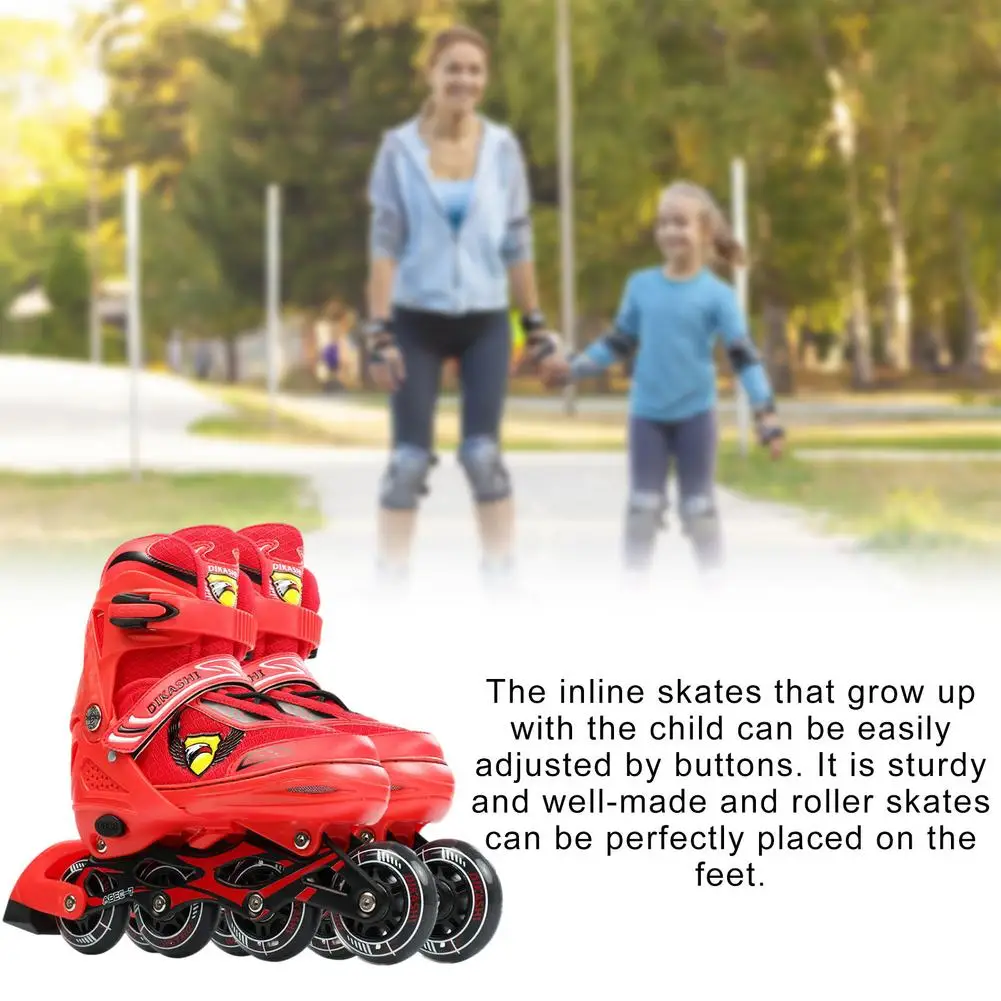 

Children Roller Skates Sliding Free Size Inline Rollers Aluminum Alloy Bracket Adjustable Wear-resistant Inline Rollers