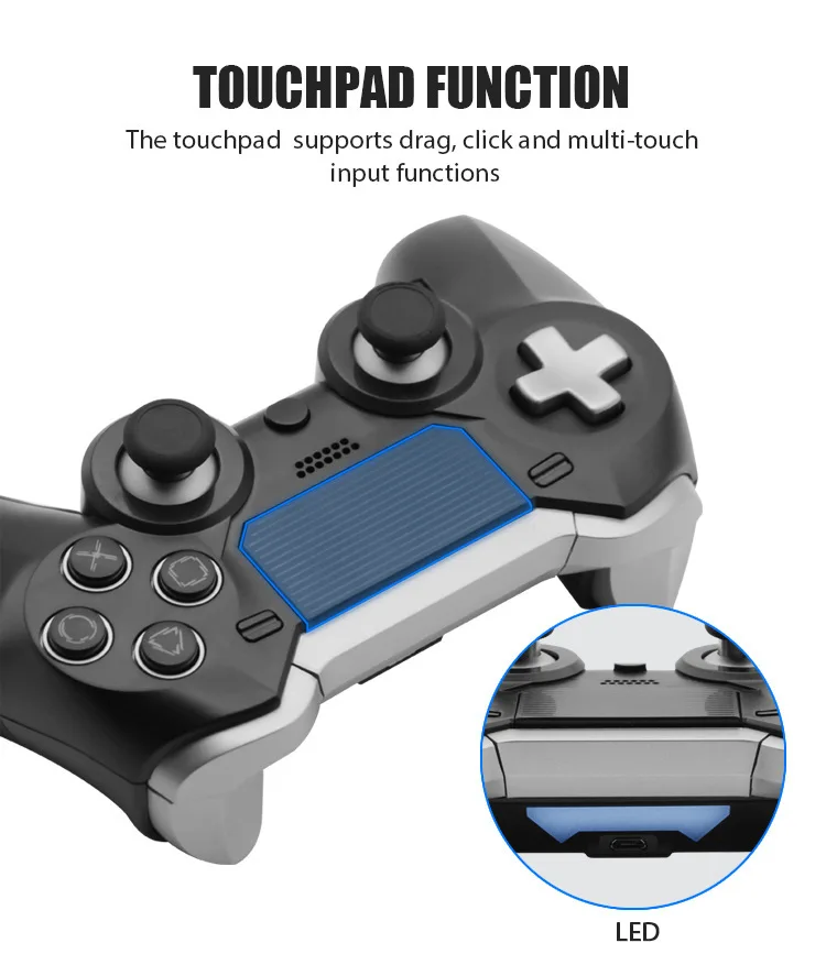 Bluetooth-compatible Wireless Joystick For PS4 Controller mando ps4 Console Playstation Dualshock 4 Gamepad Fit PS3 | Электроника