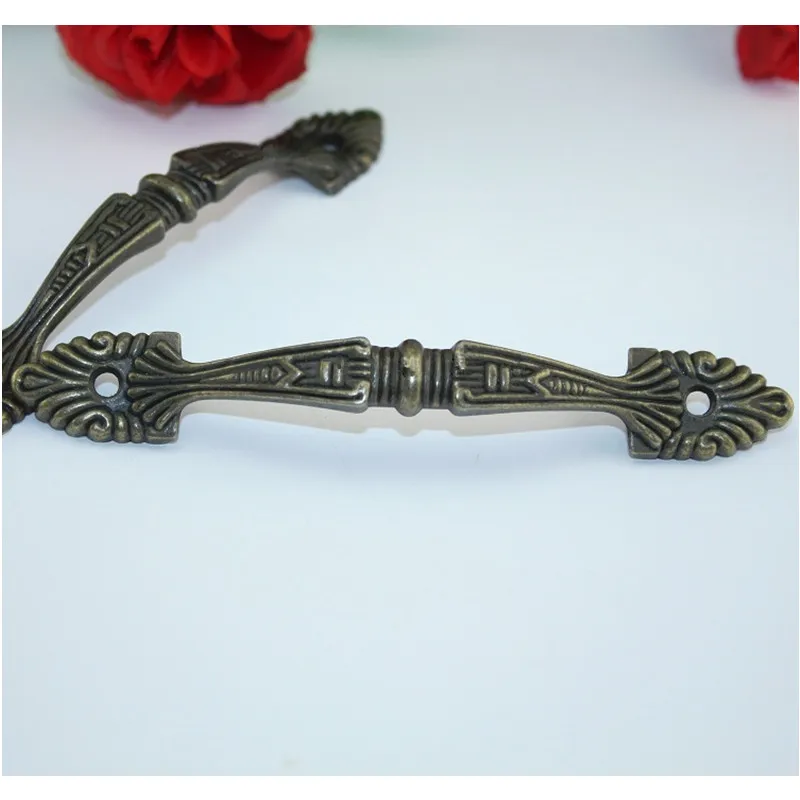 2PCS 109/144mm Vintage Alloy Kitchen Drawer Cabinet Door Handle Strip Knobs Cupboard Antique Pull Handles Furniture Hardware |