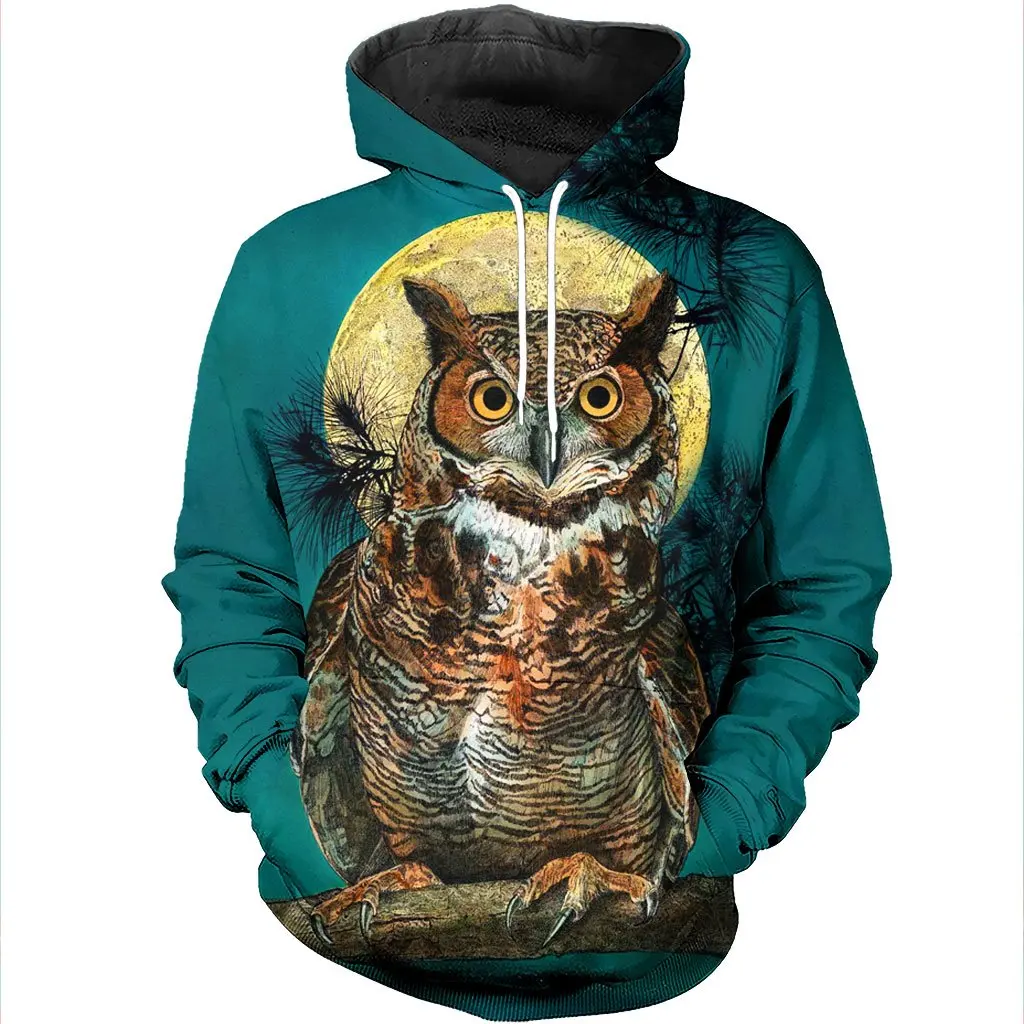 

Fashion 3D Print Owl Art Streetwear Funny Unisex Hoodie/Sweatshirt/Zipper B-7874