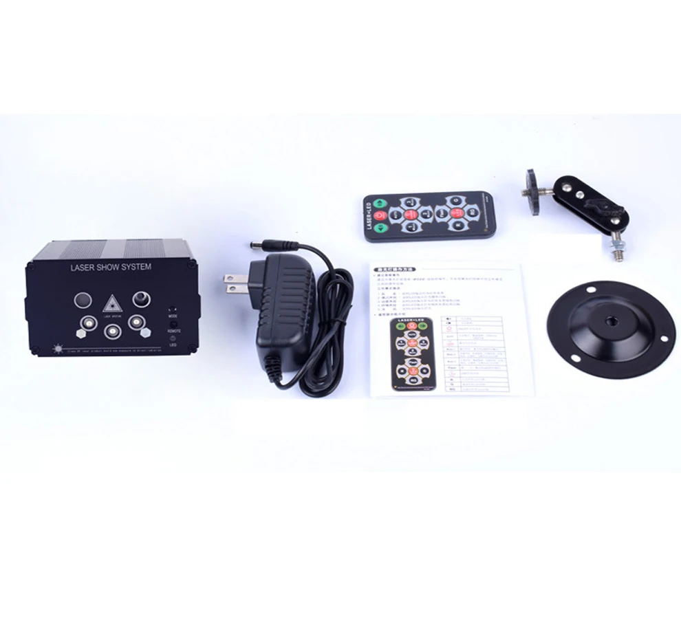 Пульт дистанционного управления RGB 5 отверстий 48 шаблонов лазерный проектор