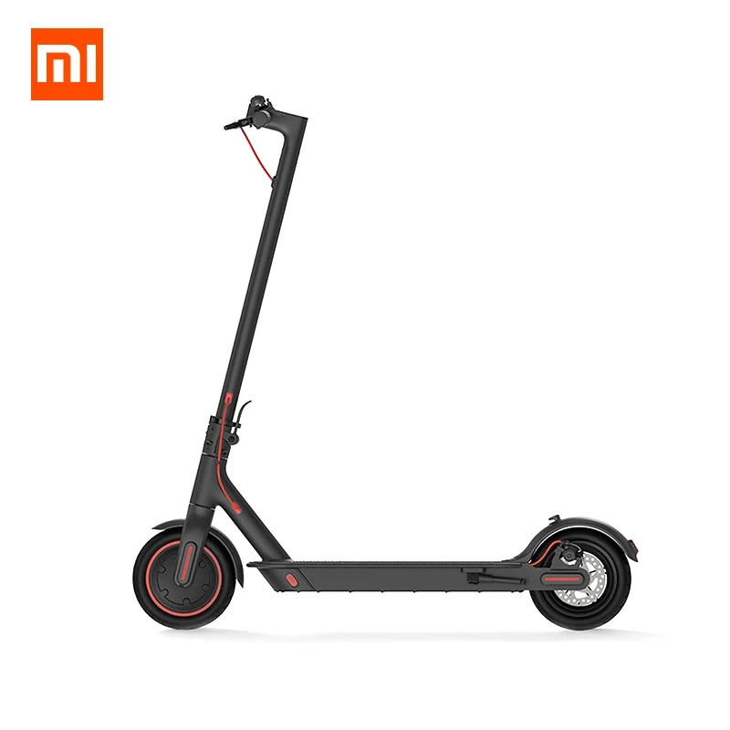 Black Xiao mi jia M365 Pro электрический скутер с управлением через приложение Ховерборд Умный складной mi скейтборд KickScooter 45 км 12800 мАч батарея - Цвет: Black