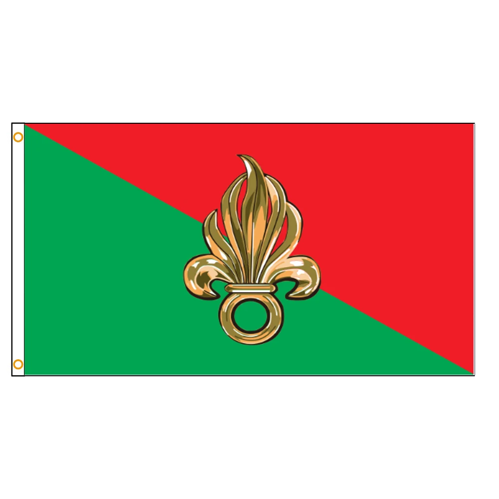 Флаг французского Иностранного легиона 90x150 см 3x5 футов армейский баннер FFL для