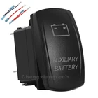 12v24v Батарея, купив зеленые и пуховой подкладкой синий светодиод кулисный переключатель 5P SPST переключатель включениявыключения + джемпер набор проводов для автомобилей, лодок, грузовиков, Водонепроницаемый