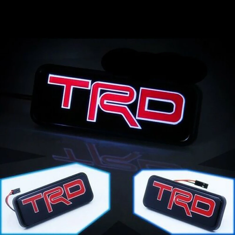 Front Hood LED Light Emblem JDM TRD RACING for Toyota FRS SUPRA MR2 Supra |