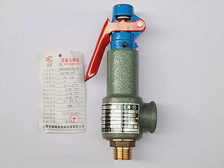 

4 fen 6 Points 1-Inch A27W-10T Spring Relief Pressure Valve Jiangxin jia xian the Safety Valve of Boiler