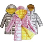 Куртка детская осенне-зимняя на хлопковой подкладке с капюшоном, 7 видов цветов