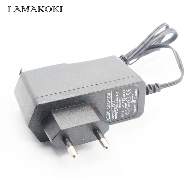 Адаптер питания для DC 12V1A конвертер европейская вилка CCTV камеры IP и DVR AC100 240V 5 5*2 1