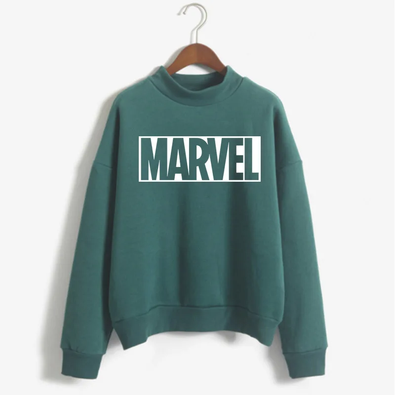 Модные повседневные женские толстовки в стиле Харадзюку панк-рок MARVEL ts хлопковая