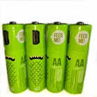 4 шт.лот новый продукт 1,2 V 1000mAh AA Аккумуляторная батарея USB ni-mh аккумуляторная батарея