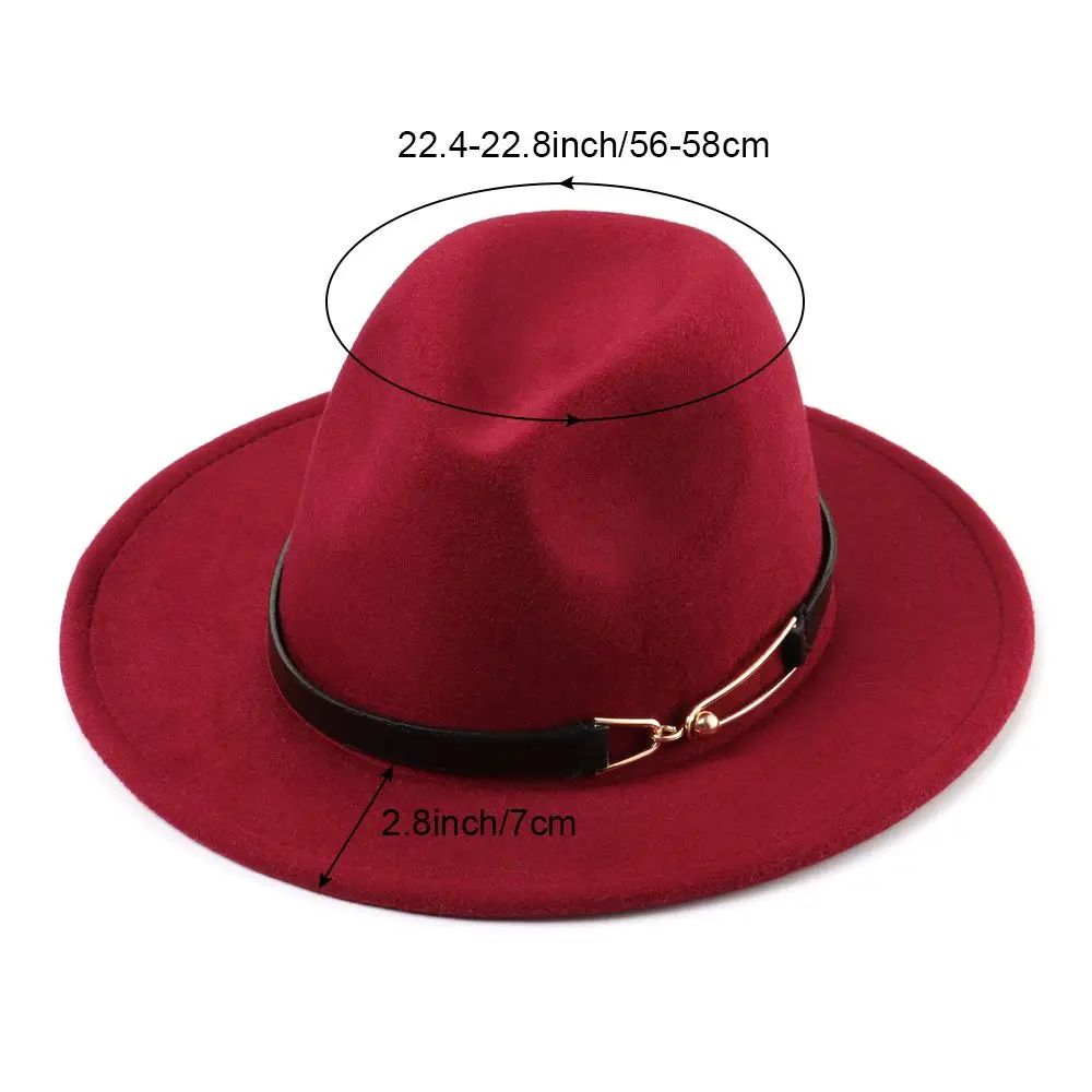 Фетровая шляпа для мужчин и женщин фетровая с широкими полями имитация шерсти